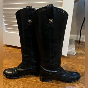 Black knee high Frye Melissa boot